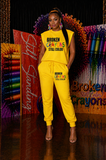 Broken Crayons Sleevless Jogger Set