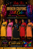Broken Crayons Sweatshirt Dresses