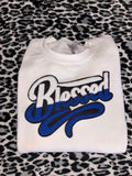 Mz. Blessed (blue and white)