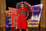 Broken Crayons Sweatshirt Dresses
