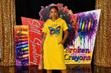 Broken Crayons Sweatshirt Dresses