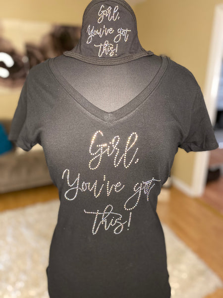 Girl you’ve got this set (shirt and mask)