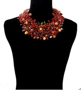Chunky Necklace (Multi Colored Bronze)