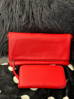 Mz. Ebony Clutch/Crossbody (RED)