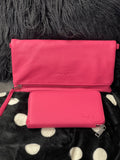 Mz. Ebony Clutch/Crossbody (Fuchsia)