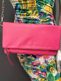 Mz. Ebony Clutch/Crossbody (Fuchsia)