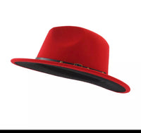 Red (Black Bottom) Fedora