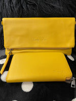Mz. Ebony Clutch/Crossbody (Yellow)