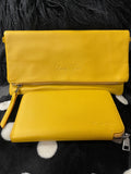 Mz. Ebony Clutch/Crossbody (Yellow)