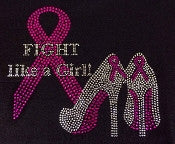 Cancer Awareness (Fight Like a Girl Heels)